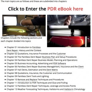 pdr ebook online paintless dent removal notes